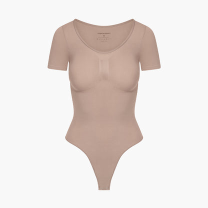 Bodysuit Sculpting Shapewear T-Shirt mit String