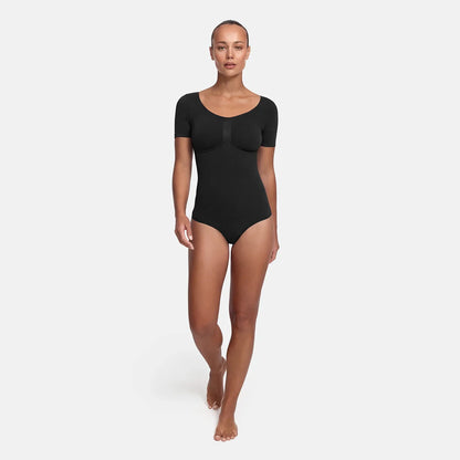 T-Shirt Bodysuit Sculpting Shapewear mit Slip