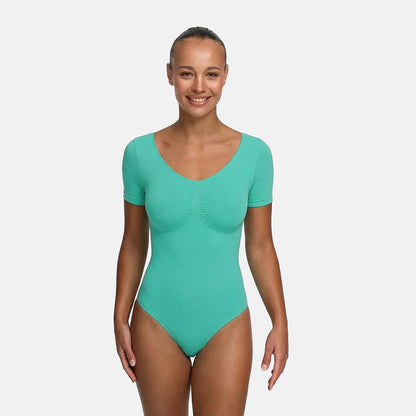 T-Shirt Bodysuit Sculpting Shapewear mit Slip