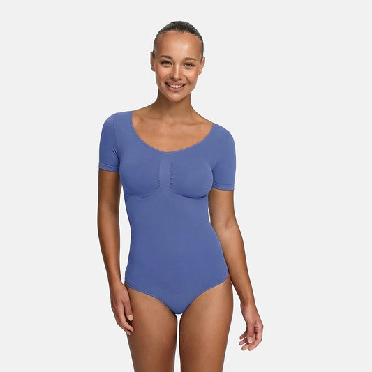 T-Shirt Bodysuit Sculpting Shapewear mit String