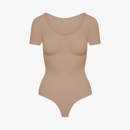T-Shirt Bodysuit Sculpting Shapewear mit Slip