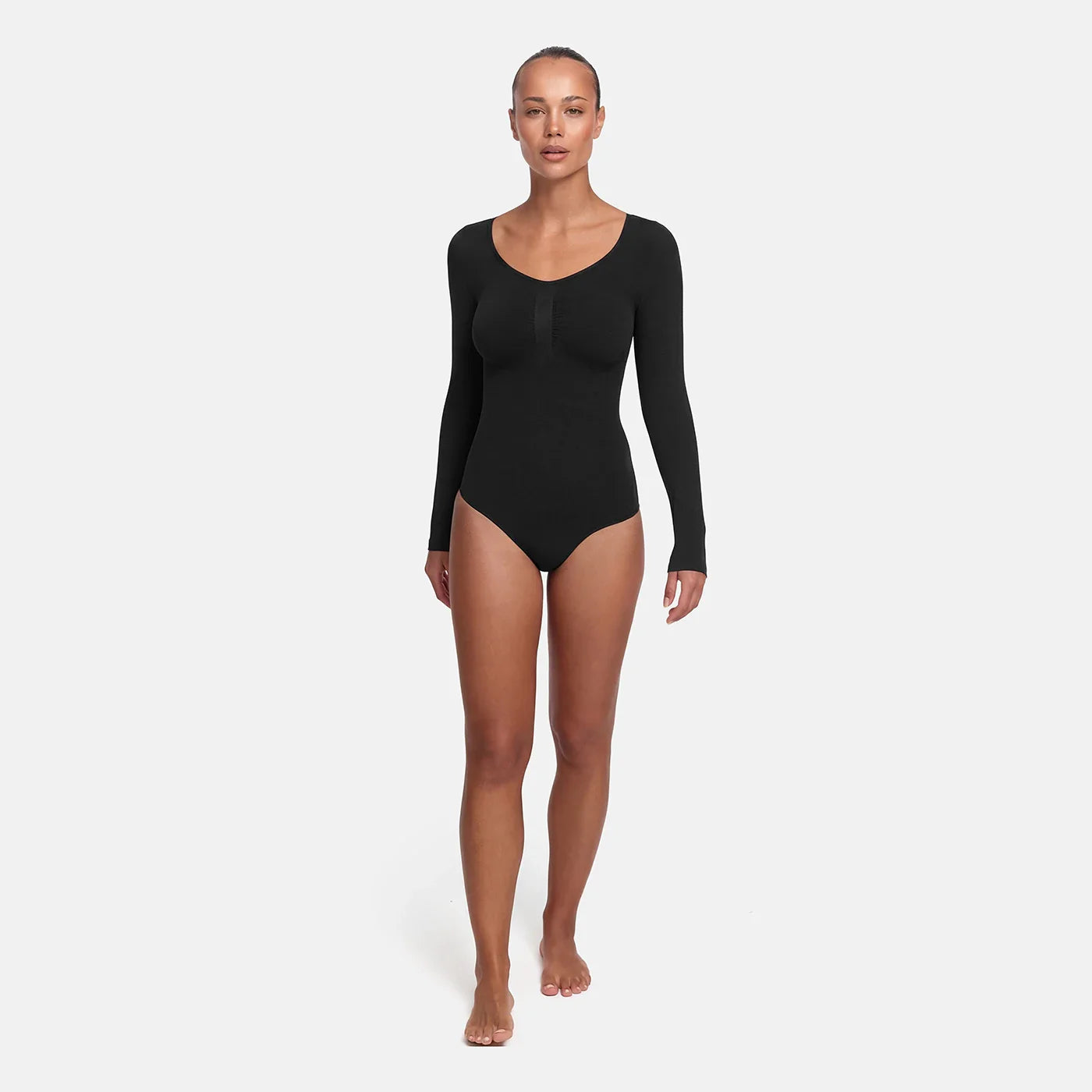 Bodysuit Sculpting Shapewear Longsleeve mit Slip