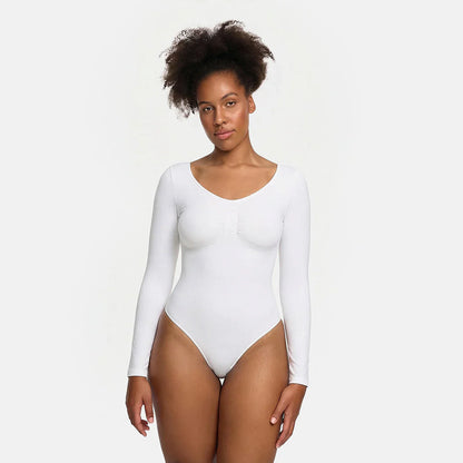Bodysuit Sculpting Shapewear Longsleeve mit Slip