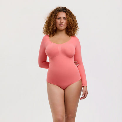 Bodysuit Sculpting Shapewear Longsleeve mit Slip
