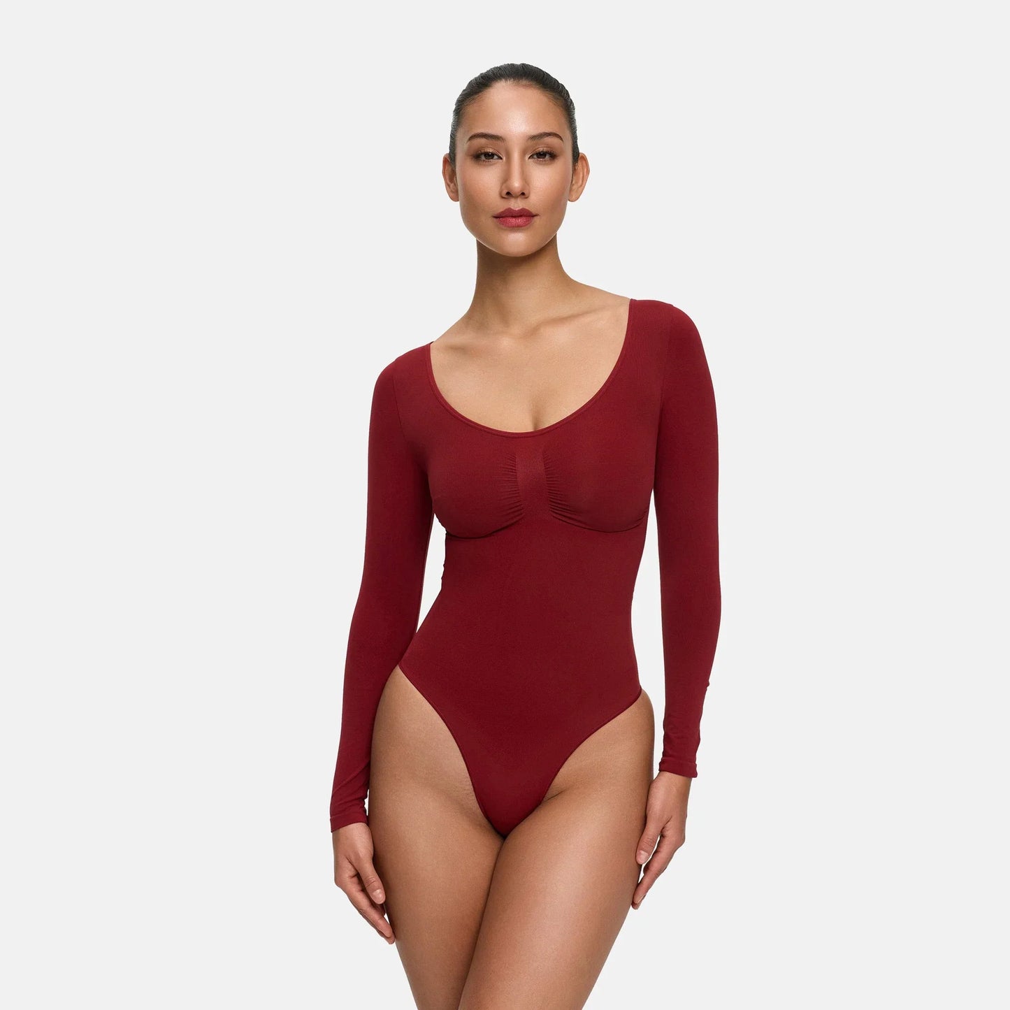 Bodysuit Sculpting Shapewear Longsleeve mit Slip