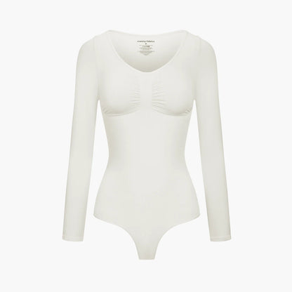 Bodysuit Sculpting Shapewear Longsleeve mit String