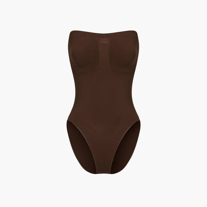 Trägerloser Bodysuit Sculpting Shapewear mit Slip