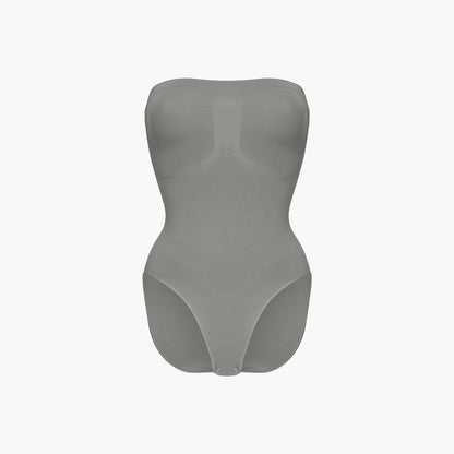 Trägerloser Bodysuit Sculpting Shapewear mit Slip