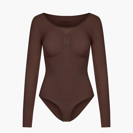 Body sculpting shapewear lange mouwen met slip