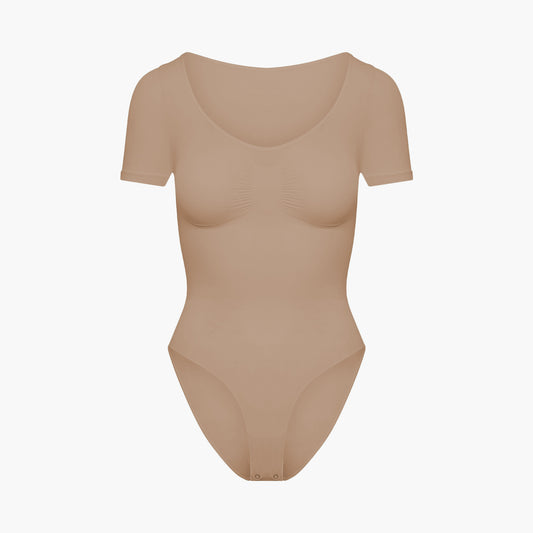 T-Shirt Bodysuit Sculpting Shapewear mit Slip