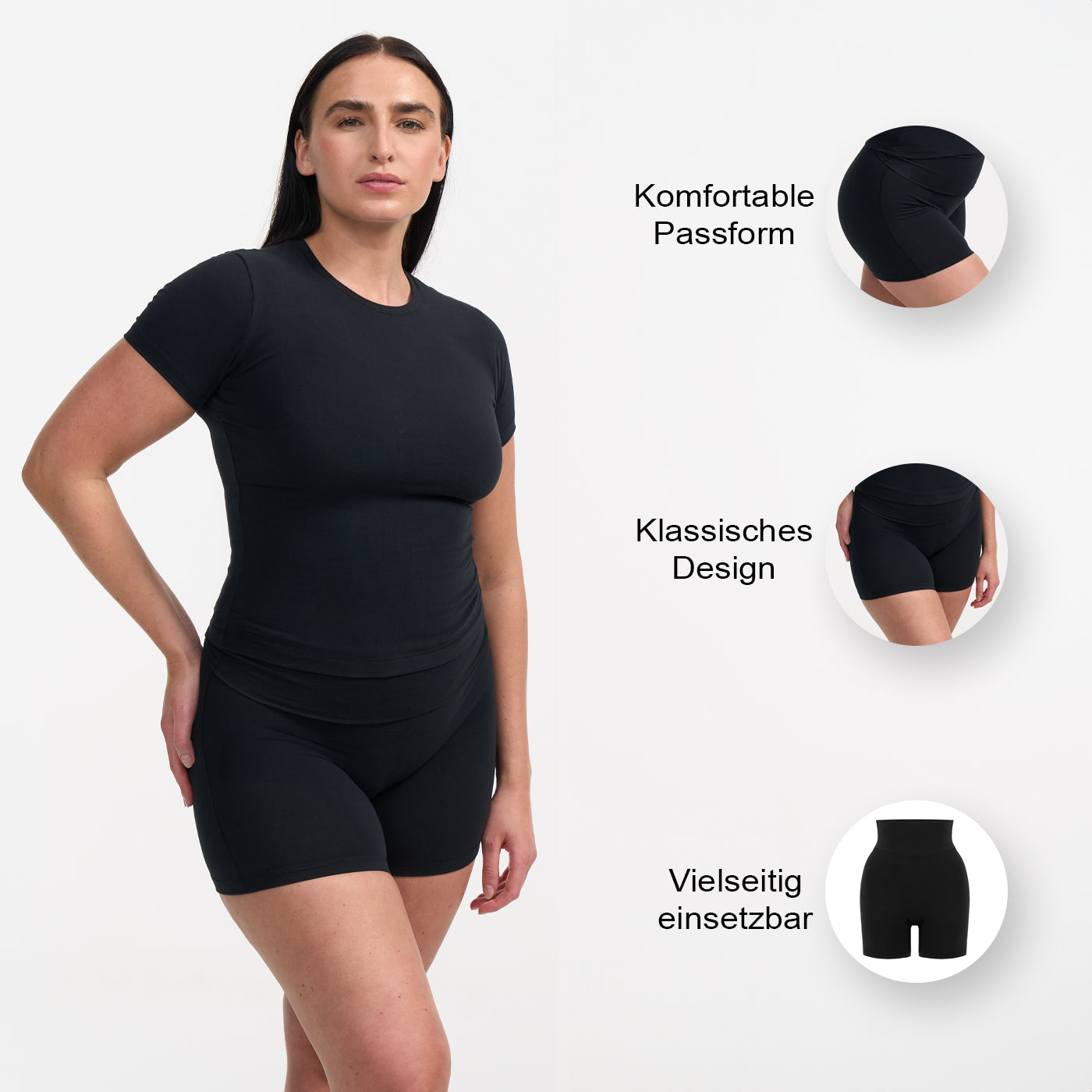 <div>Das Model ist 1,73m groß</div><span></span><div>und trägt Größe L.</div>