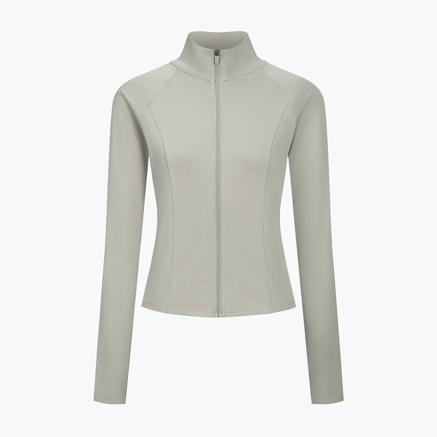 Cotton Body Fitted Zipper Jacke