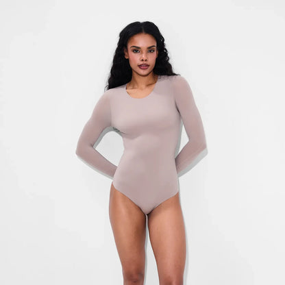 Crew Neck Longsleeve Bodysuit